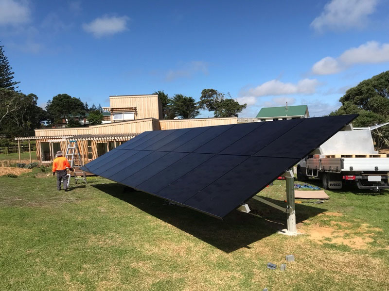 Solar Panel Array mounted on stand 